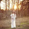 Maternity Photography Long Dress V-neck Maxi Lace Dress
