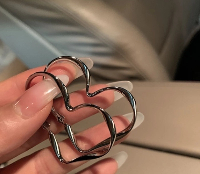 Sweet Heart Shape Wings Bow Knot Copper Plating Inlay Artificial Pearls Artificial Diamond Hoop Earrings Drop Earrings Ear Studs 1 Pair