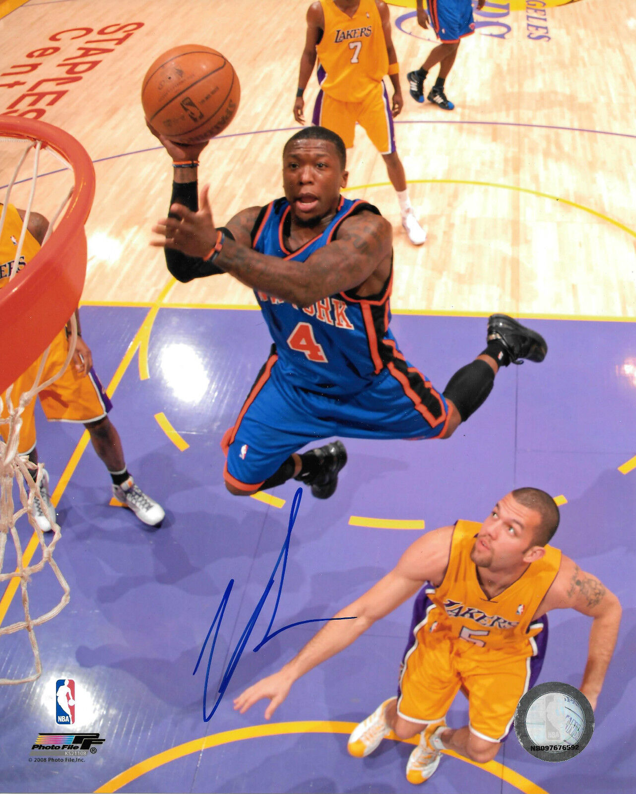 GFA New York Knicks * NATE ROBINSON * Signed 8x10 Photo Poster painting RW1 COA