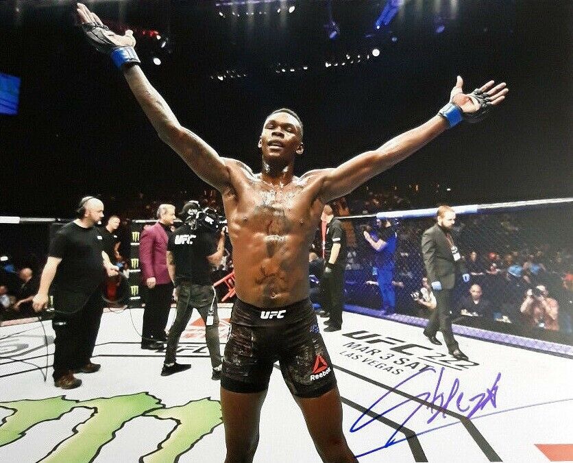 Israel Adesanya Autographed Signed 8x10 Photo Poster painting ( UFC ) REPRINT