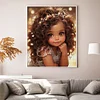 Curly Girl - 11CT Stamped Cross Stitch - 40*50cm - Character