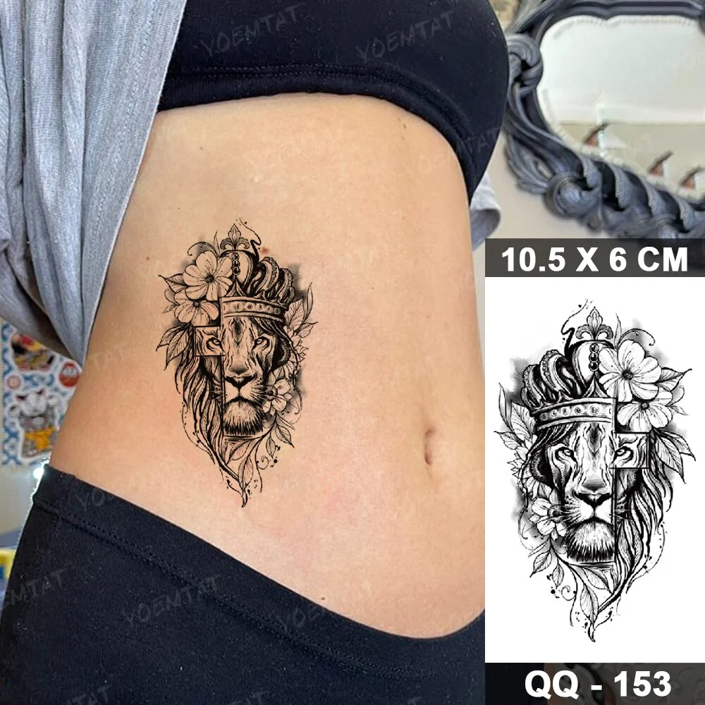 Sdrawing Temporary Tattoo Stickers Butterfly Flower Realistic Sexy Flash Tatoo Women Men Arm Waist Line Body Art Fake Tatto Cool