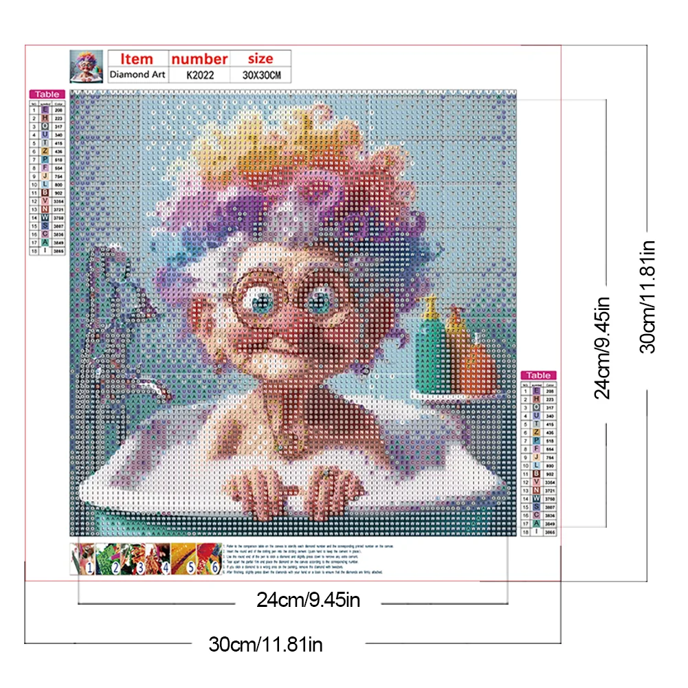 Diamond Painting - Full Round Drill - Grandma(Canvas|30*30cm)
