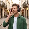 Bluetooth-compatible 5.3 Wireless Over Ear Headset with Colorful LED Lights Wireless Headphones HiFi Stereo Headphones for Classroom Home Office PC Mobile Phone Adults
