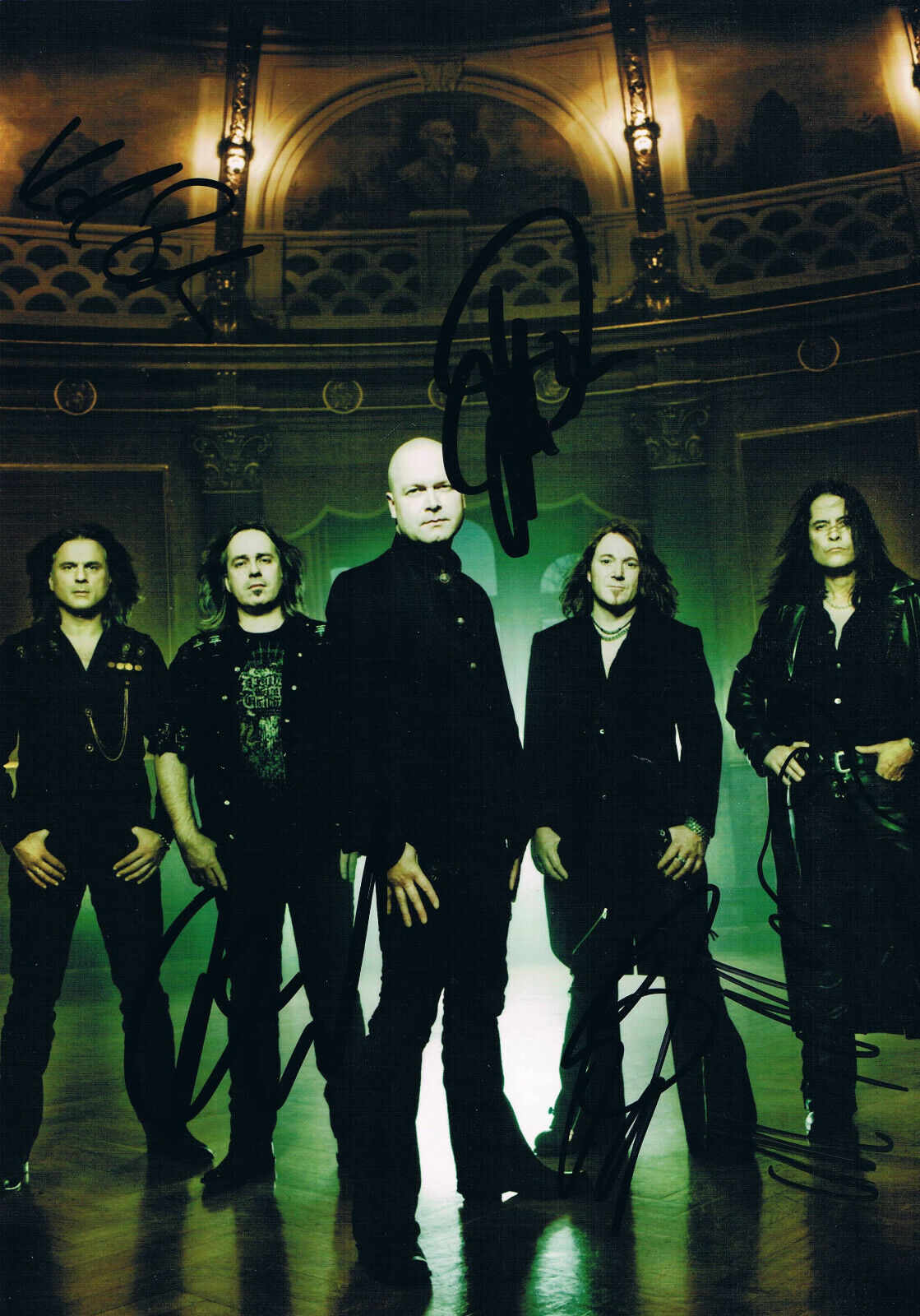 Unisonic genuine autographs signed 8x12