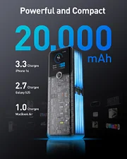 SIXTHGU Power Bank, 20,000mAh 140W USB-C Laptop Portable Charger