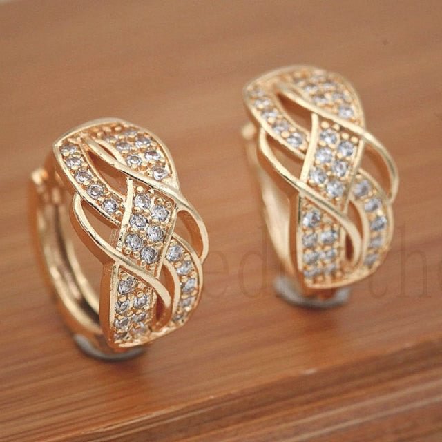 YOY-Women Trendy Fashion Jewelry Zircon Earrings