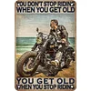 Old Man Riding - Vintage Metal Signs - 20*30cm/30*40cm