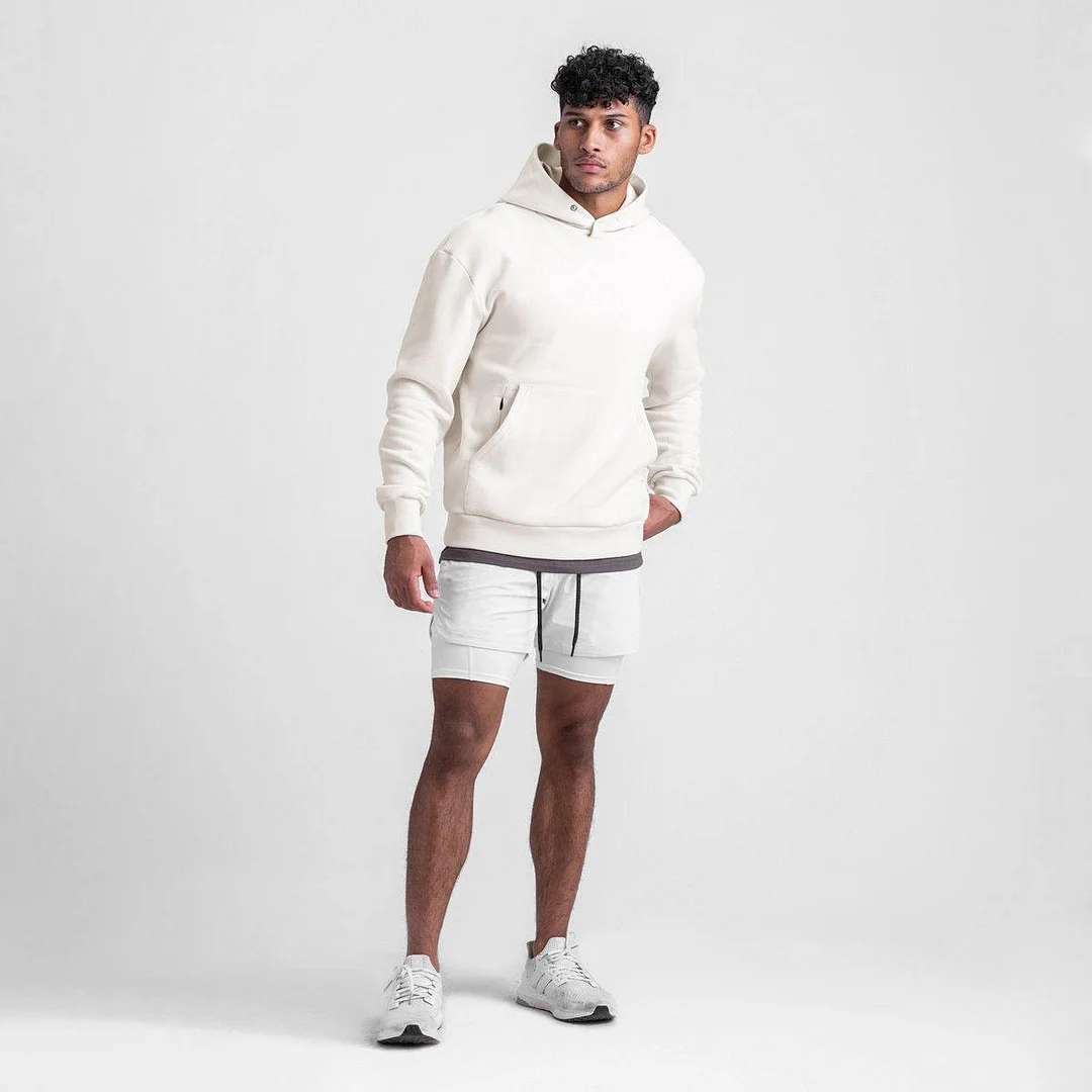 PASUXI Wholesale Blank Fleece Polyester Oversized Hoodie Men Fitted Pullover Streetwear Plus Size Men's Hoodies