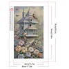 (45*75cm)Flower Birdhouse - Full Square Drill Diamond Painting