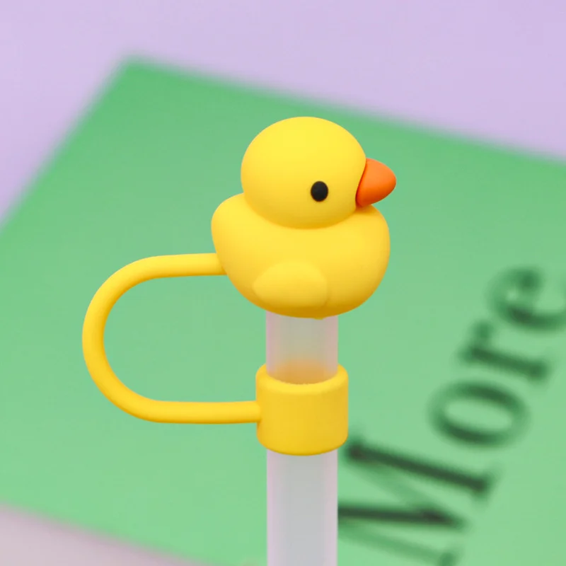 Silicone Animal Straw Covers Cap