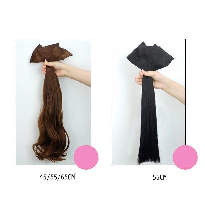 Thick Three-piece Big Wave, Straight Hair Extension Piece | EGEMISS