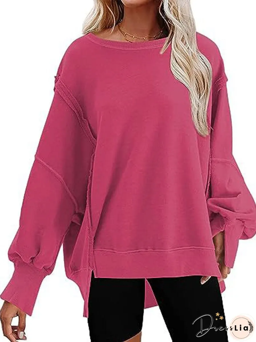 Stylish Crew Neck Pullover Sweater