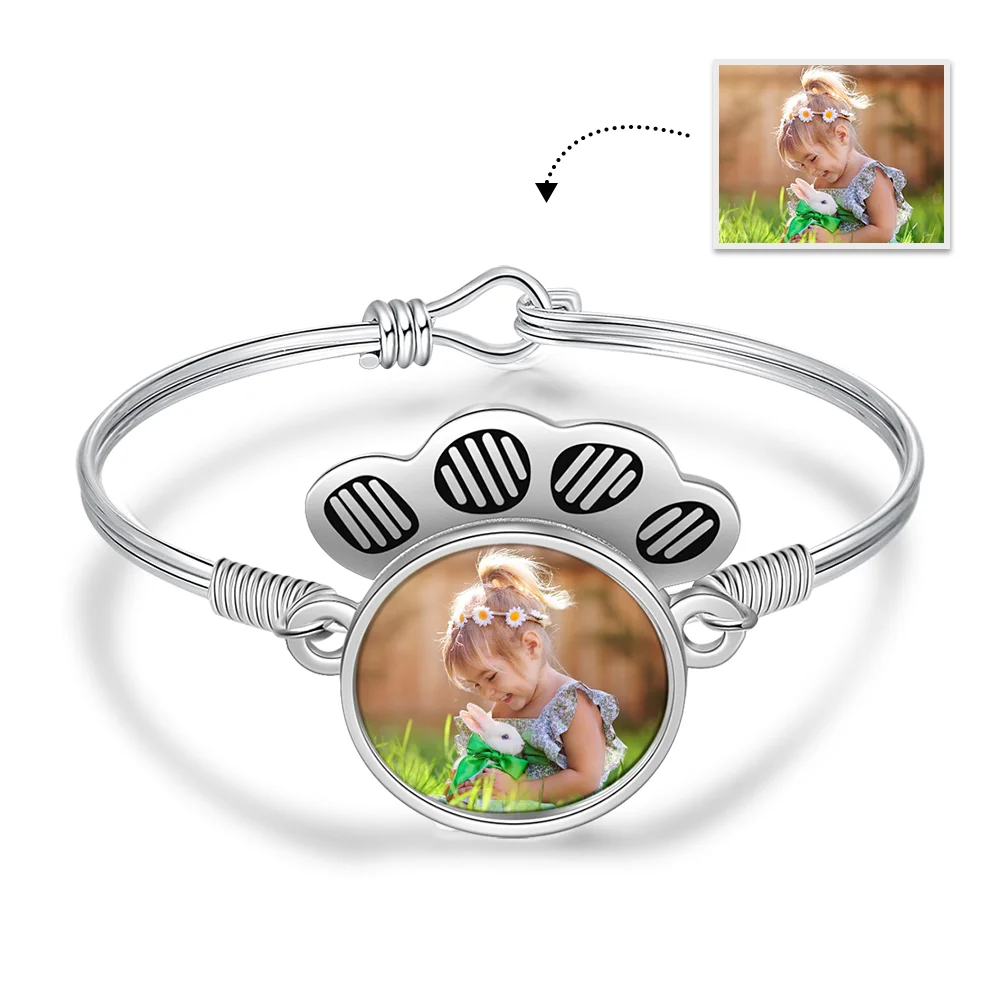 Personalisierte Fotokreis verstellbare Armreif Armband Kettenmachen