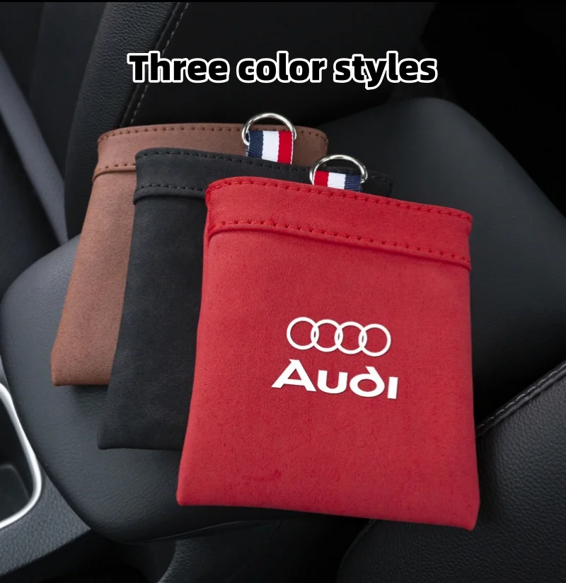 Car air conditioning outlet suede storage box (with independent car logo)