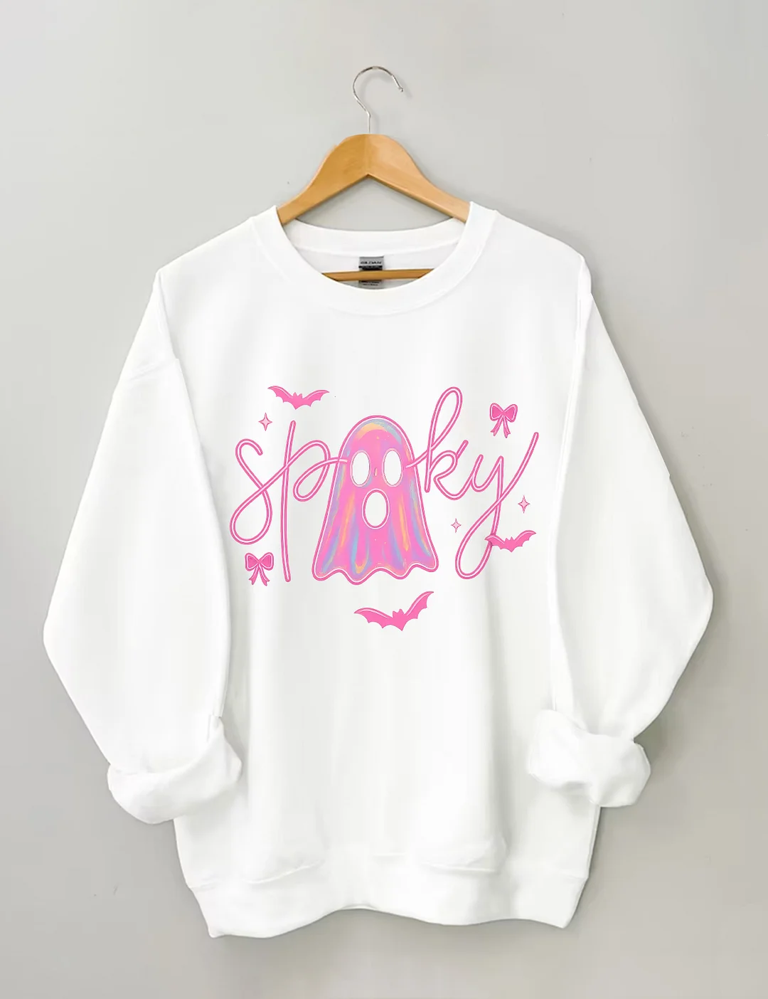 Neon Spooky Ghost Sweatshirt