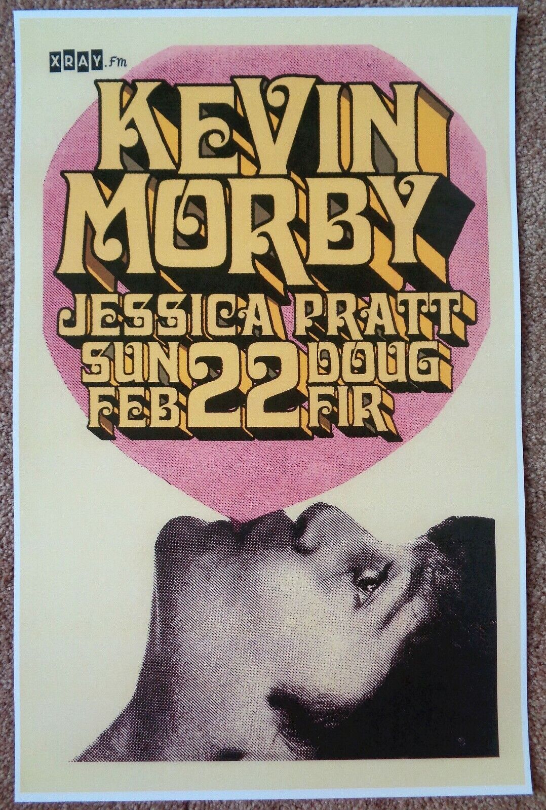 KEVIN MORBY 2015 Gig POSTER Portland Oregon Concert