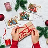 10 STÜCKE DIY Weihnachten Diamant Kunst Kristall Rubbelkarte handgemachte Geschenkkarte (Elektroauto)