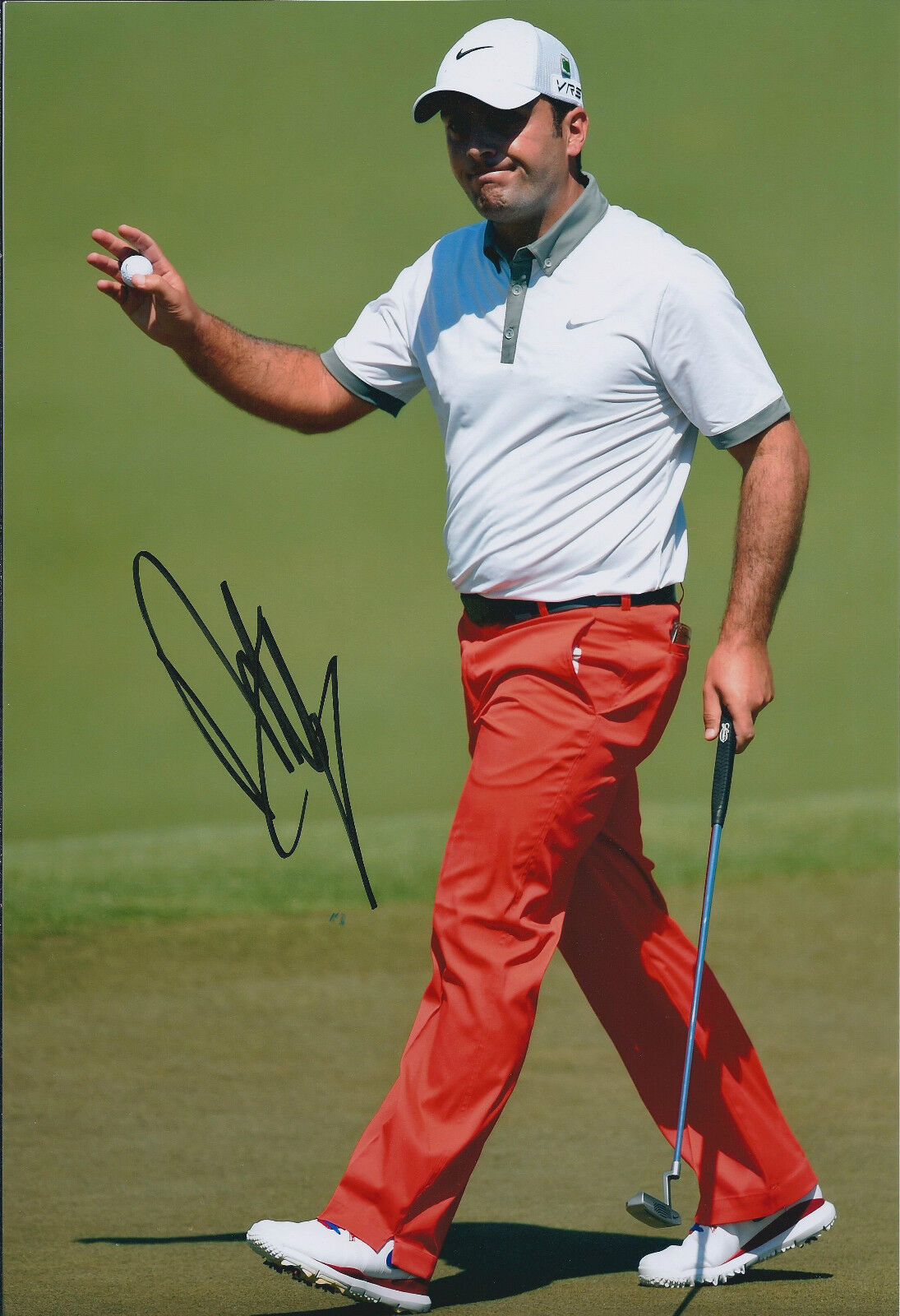 Francesco MOLINARI SIGNED Autograph 12x8 Photo Poster painting AFTAL COA GOLF Augusta Masters