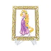 DIY Diamond Painting Clear Acrylic Frame Desktop Ornament with Display Stand, Craft Decor Kits