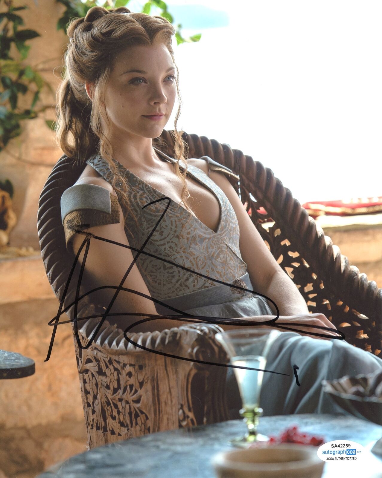 Natalie Dormer SIGNED Game of Thrones 10X8 Photo Poster painting SEXY IMAGE ACOA TPA (7430)