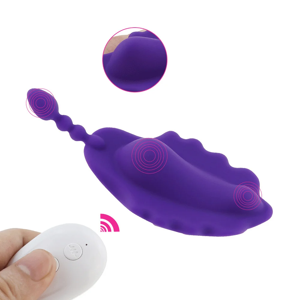 Remote Control Mini Wearable Panty Vibrator - Rose Toy