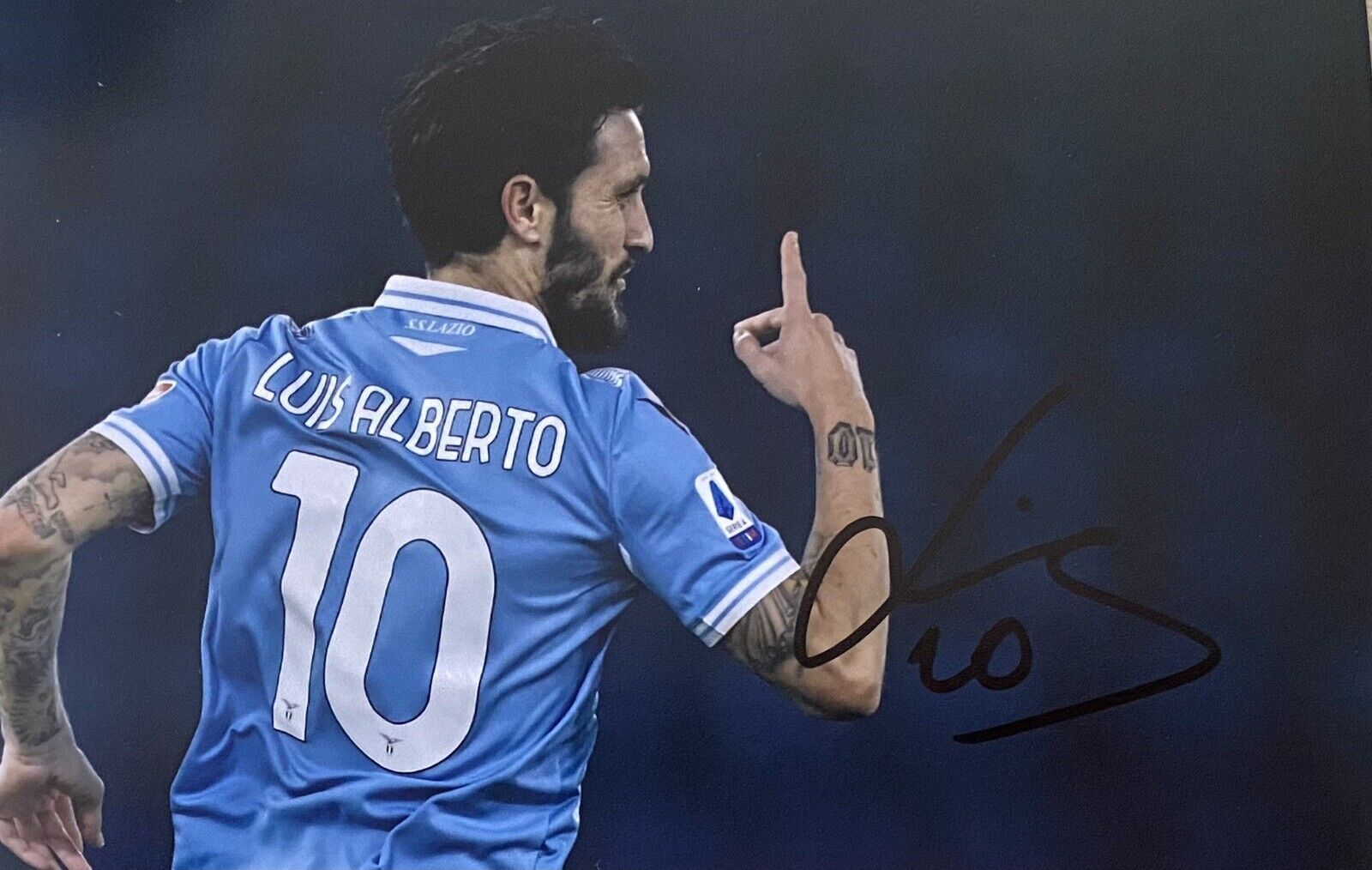 Luis Alberto Hand Signed Lazio 6X4 Photo Poster painting 2