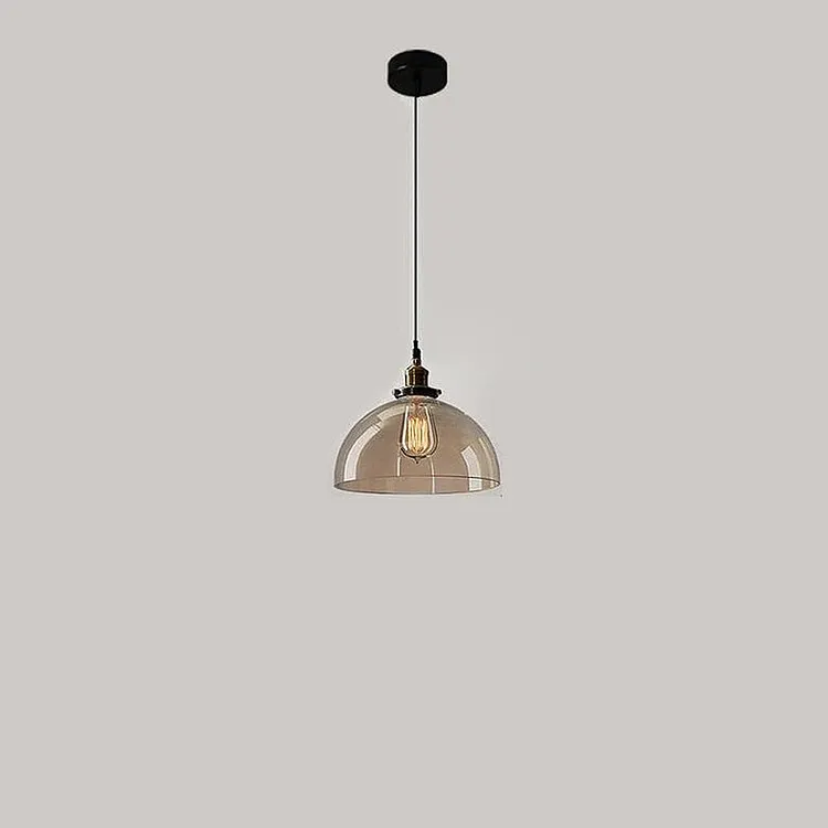 Retro Personalized Clear Glass Pendant Light