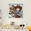 Boy And Pony-11CT Stamped Cross Stitch 40*40cm/15.75*15.75in