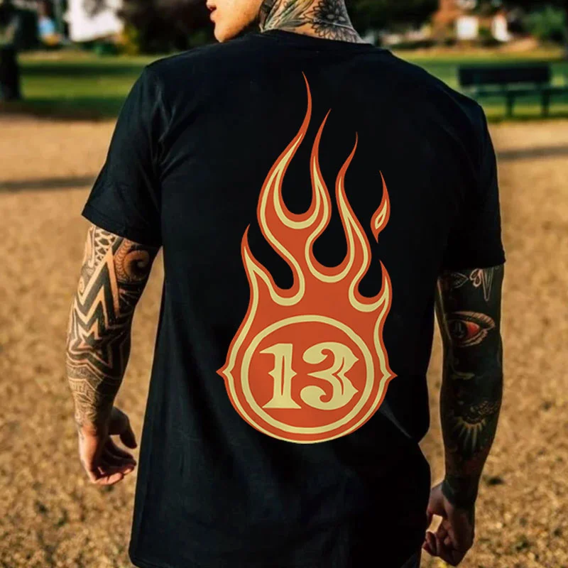 13 BALL Print Men's T-shirt