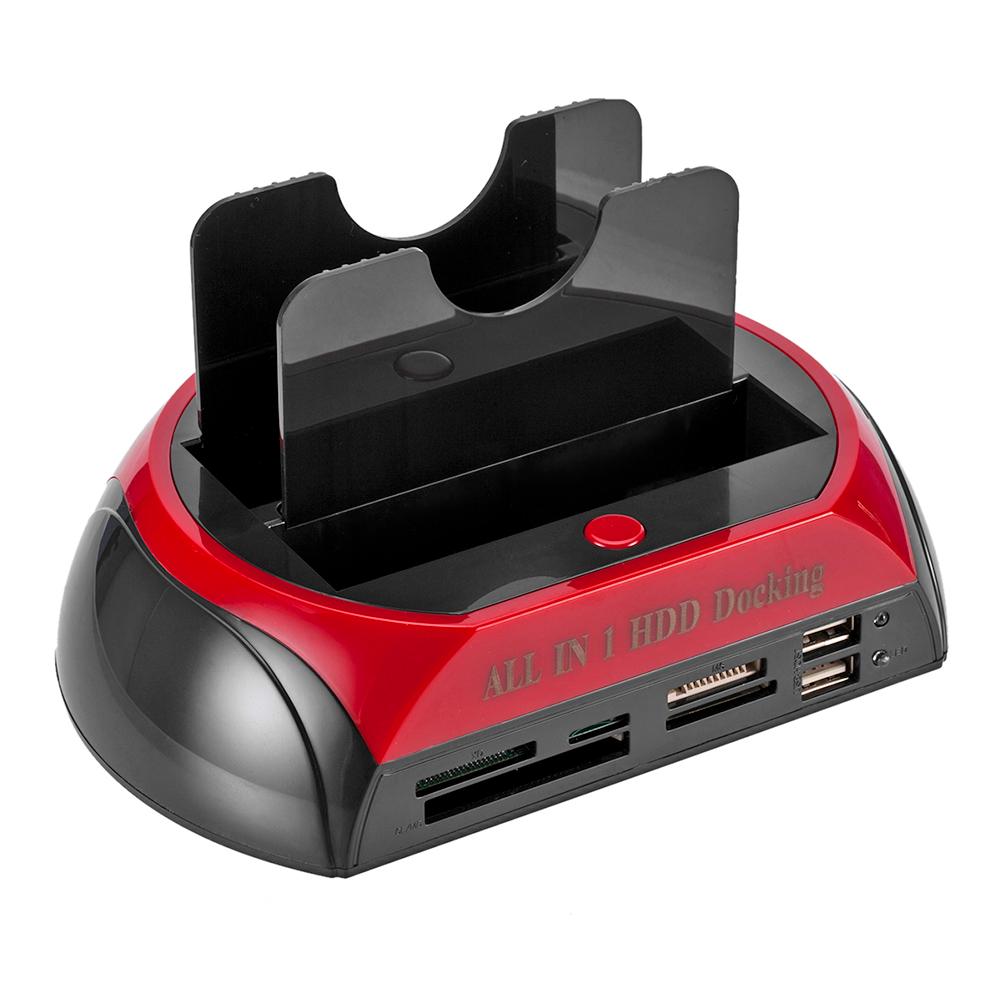 

Double Dock HDD Docking Station 2.5inch 3.5inch SATA IDE Hub Enclosure Box, 501 Original