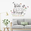 Inspiring Quote Floral Butterfly Wall Sticker Home Decor
