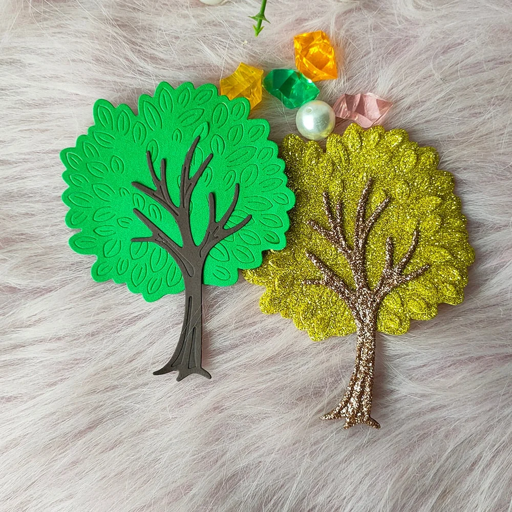 New tree cutting die mould scrapbook decoration embossed photo album decoration card making DIY handicrafts