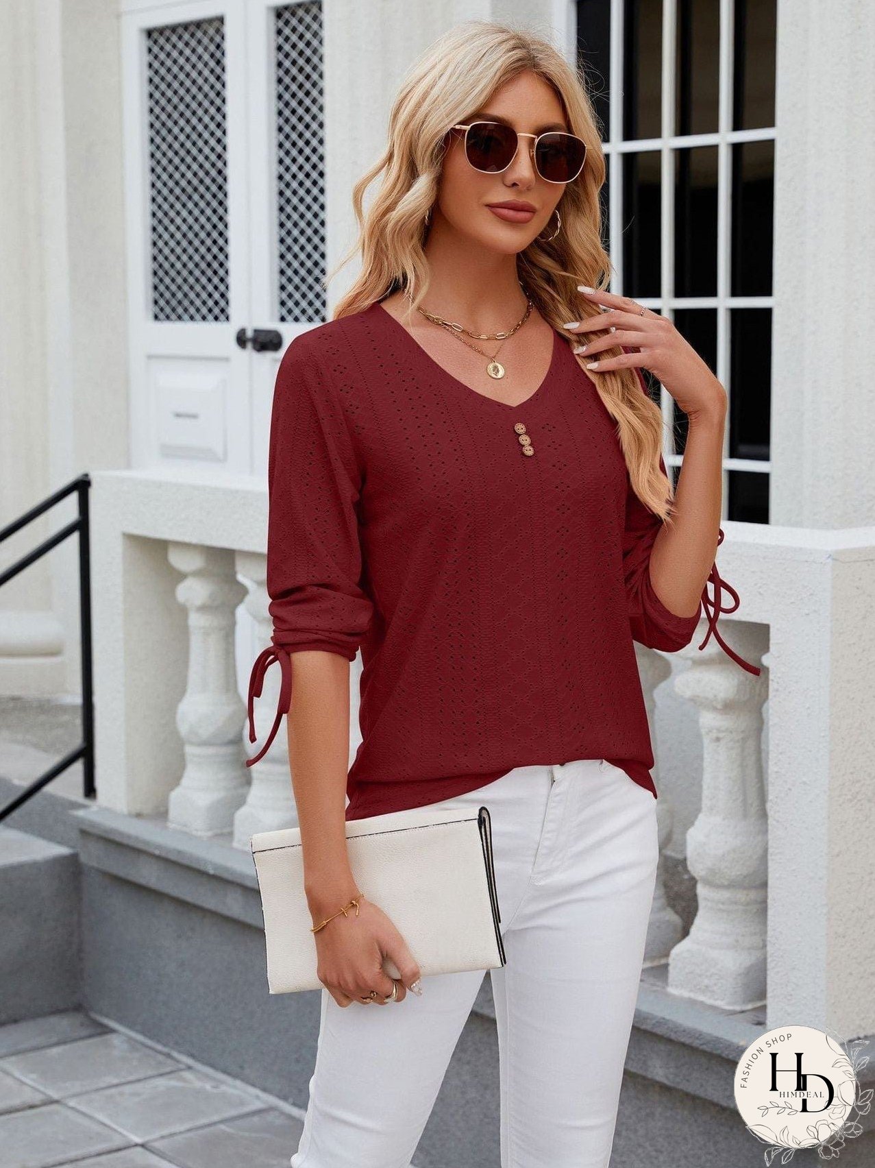 Versatile Knit Mock Neck T-Shirt