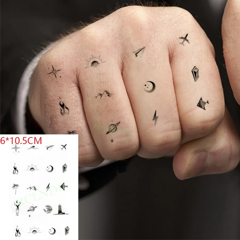 Waterproof Temporary Tattoo sticker Anime fake tatto stickers flash tatoo hand foot body art for girl men women kids