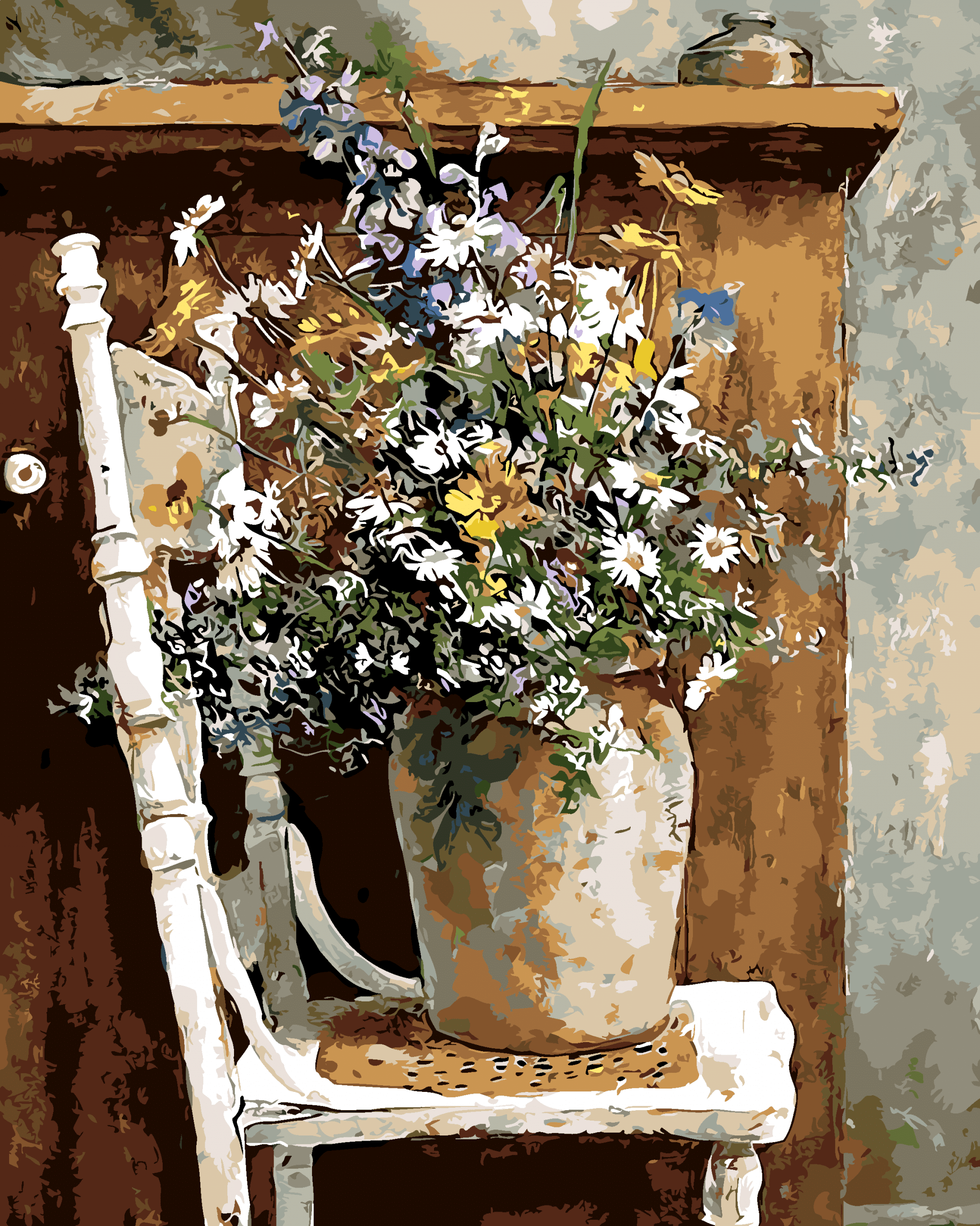 

Flowers in an old Vase – Paint By Numbers - 40*50CM, 501 Original