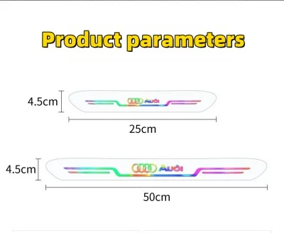 Acrylic mirror laser car welcome door sill strip(4PCS)