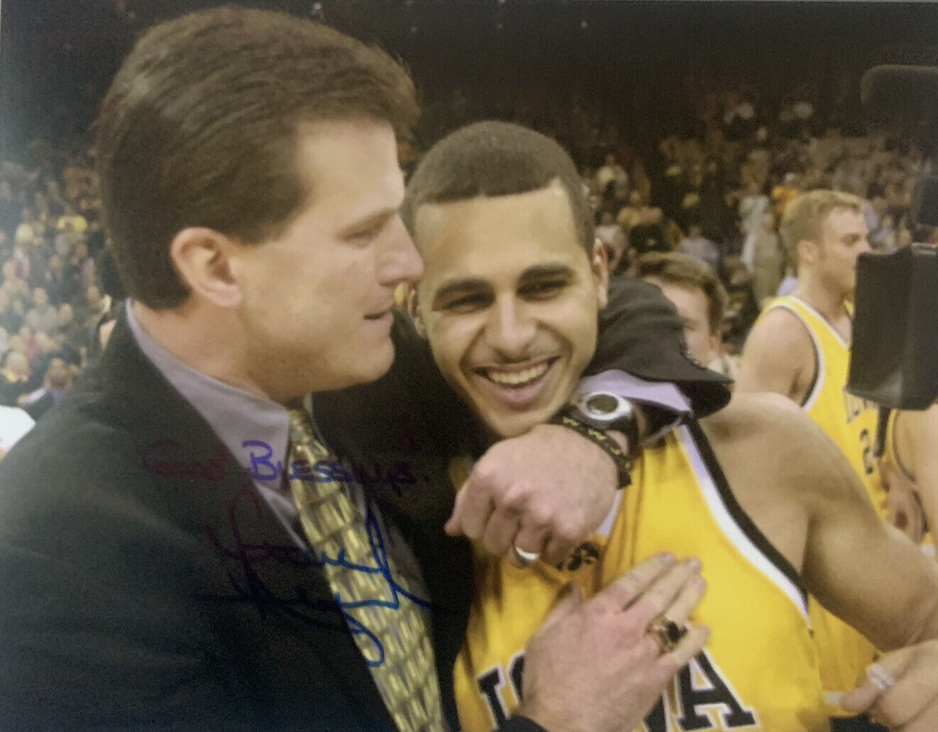 STEVE ALFORD SIGNED 8x10 Photo Poster painting IOWA HAWKEYES BASKETBALL COACH AUTHENTIC AUTO