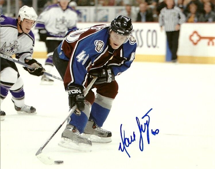 MAREK SVATOS SIGNED COLORADO AVALANCHE 8x10 Photo Poster painting #1 Autograph