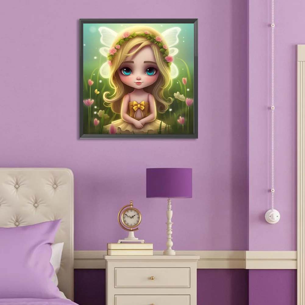 Diamond Painting - Full Round Drill - Elf Girl(Canvas|30*30cm)