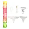 Colored Diamonds Painting Pen with Tip DIY Gradient Dotting Brush Set (Style A)