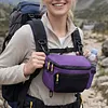 Outdoor Hiking Chest Bag Waterproof Multi-Functional Sports Backpack Large Capacity Waist Pack Hanging Pocket for Camping Cycling Running Hiking