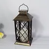 Retro Lantern Candle Twinkle Lamp LED Solar Light Garden Hanging Decoration