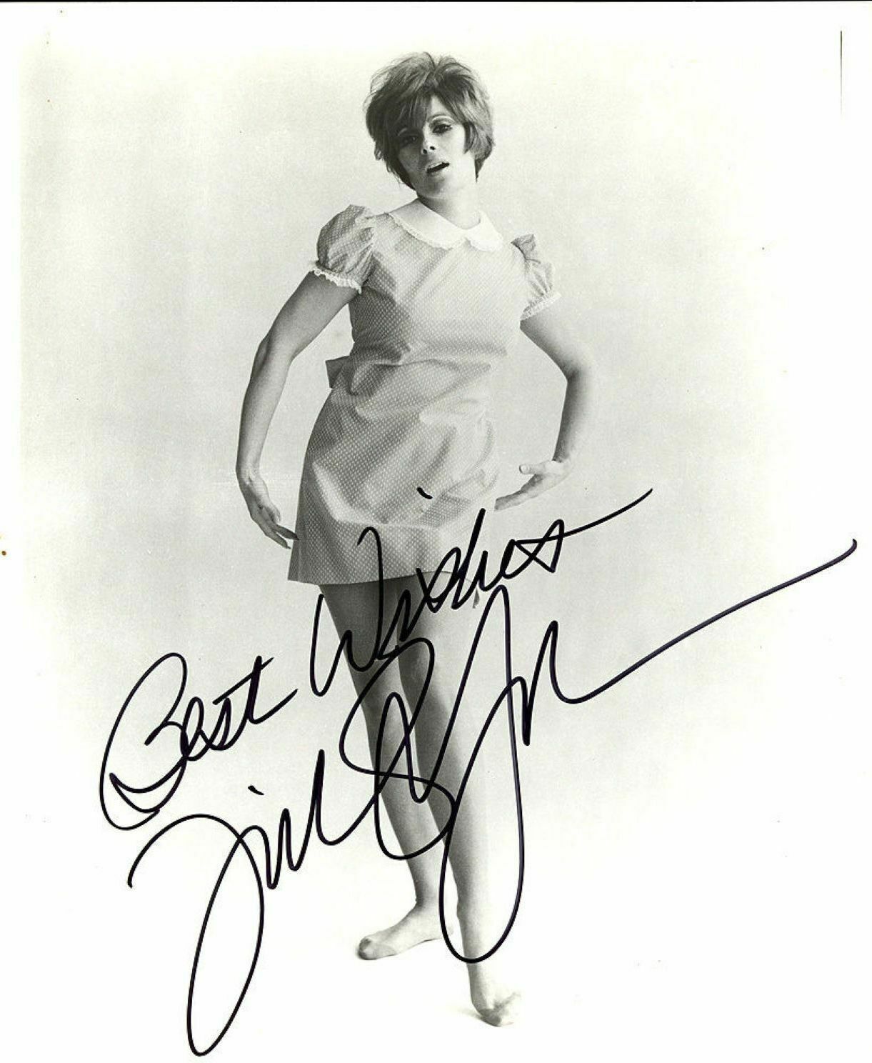 JILL ST. JOHN ACTRESS SEXY JAMES BOND GIRL SIGNED 8X10 MINI-DRESS WITH COA