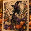 Kit d&rsquo;art en perles en diamant encadr&eacute; pour Halloween 20x20cm pour adultes
