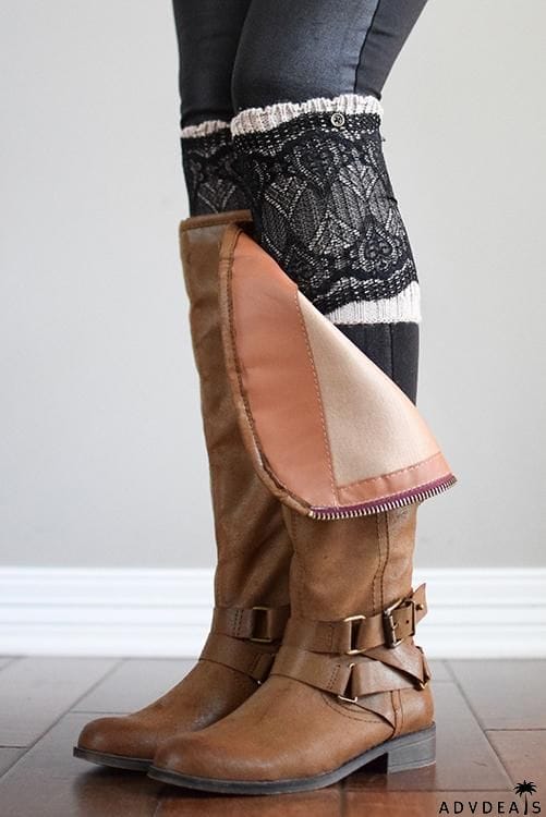 Lace Layered Boot Cuffs
