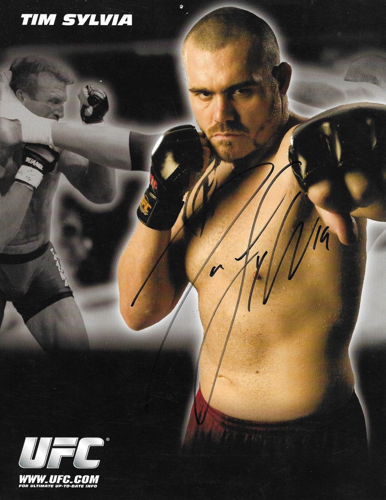 Tim Sylvia Signed 8.5x11 Photo Poster painting Official UFC Promo Picture Autograph *Blem 41 44