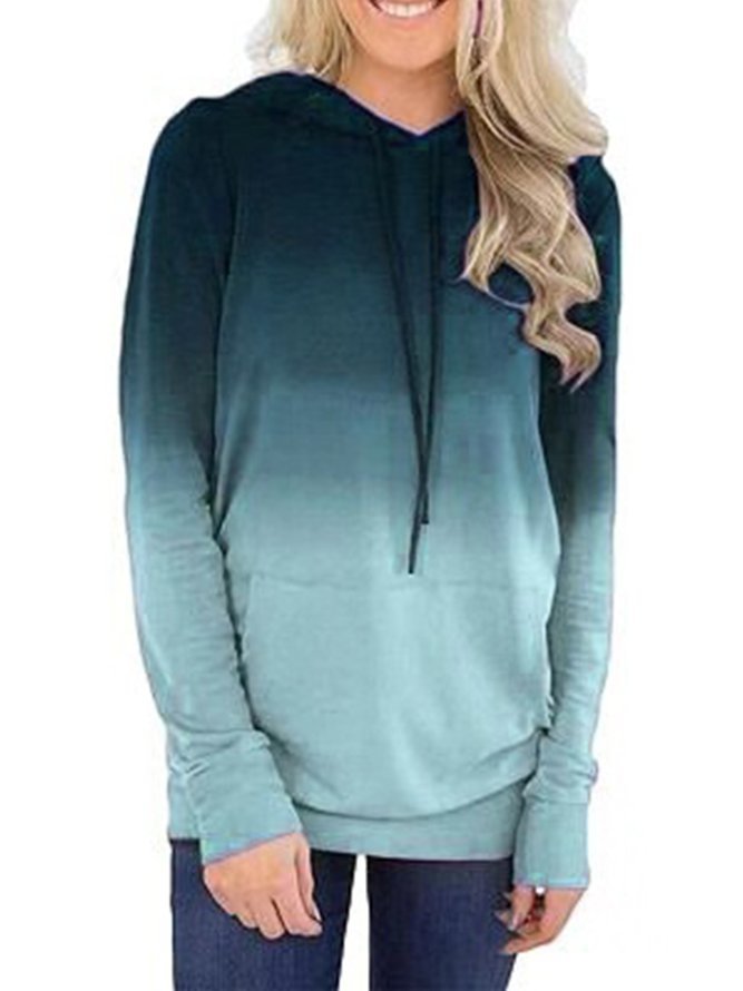 Tiered Casual Long Sleeve Sweatershirts Zaesvini