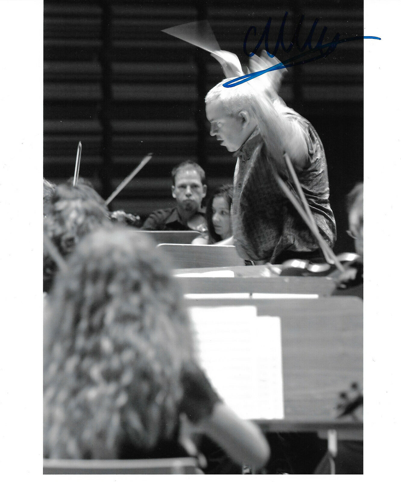 Marc Minkowski Conductor signed 8x10 inch Photo Poster painting autograph