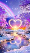 Luxury AB Velvet Diamond Painting Kit - Winter's Heartbeat